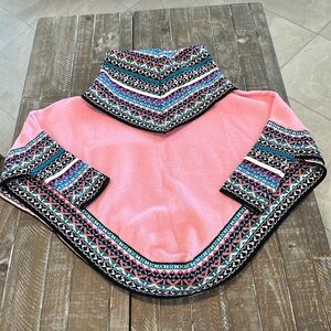 PERUVIAN PONCHO SWEATER NEW NO TAGS ONE SIZE ALPACA Worn Once